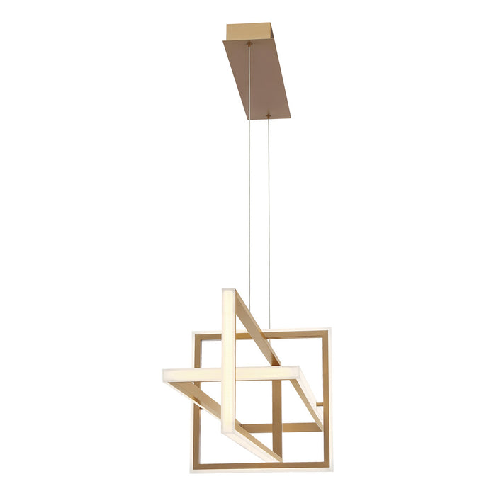 Eurofase 39324-023 Bordo 56" Satin Gold Paint LED Chandelier