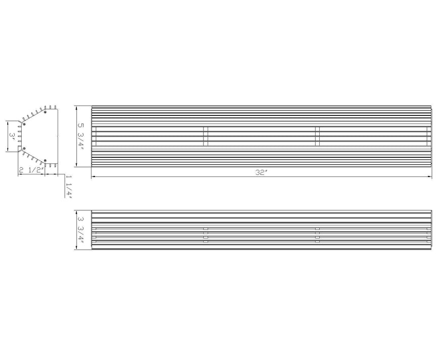Eurofase 49957-013 Morton 32" Sand Black LED Outdoor Wall Light
