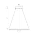 Eurofase 31471-035 Spunto 28" Brushed Gold LED Chandelier