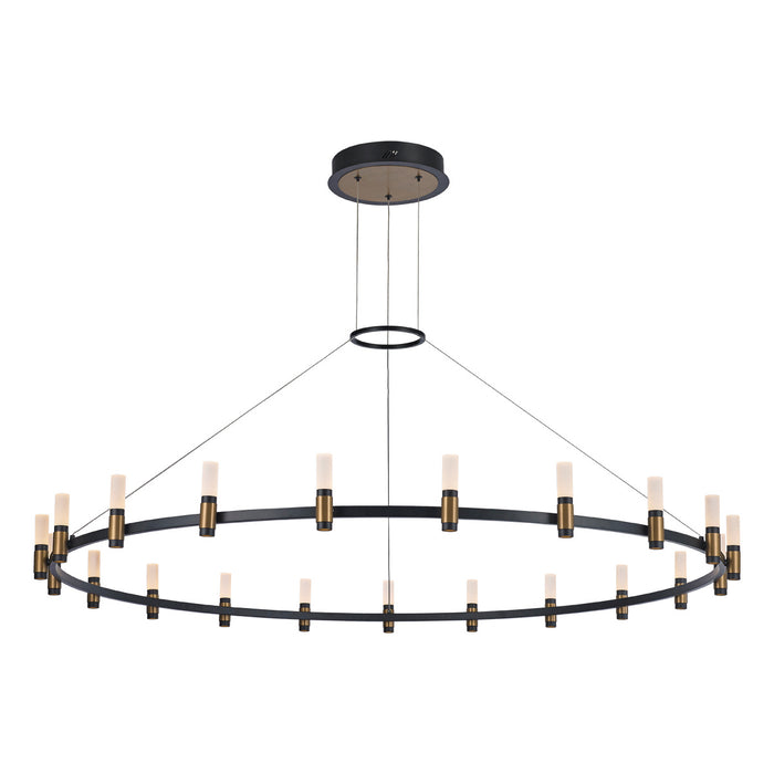 Eurofase 37045-012 Albany 60" Brass-Black Mix LED Chandelier
