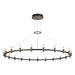 Eurofase 37045-012 Albany 60" Brass-Black Mix LED Chandelier