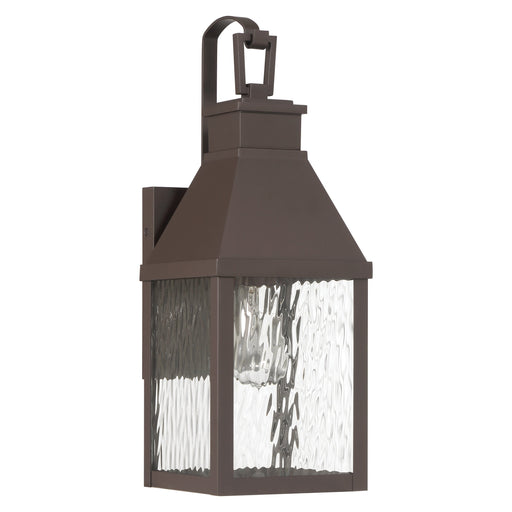 Exterior Wall Sconce Thesis 207762A Glencrest 18 inch 1 light Dark Bronze Exterior Wall Sconce with Clear Water Glass THESIS