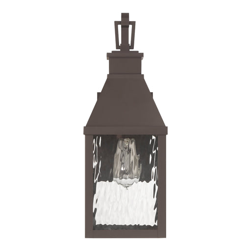 Exterior Wall Sconce Thesis 207762A Glencrest 18 inch 1 light Dark Bronze Exterior Wall Sconce with Clear Water Glass THESIS