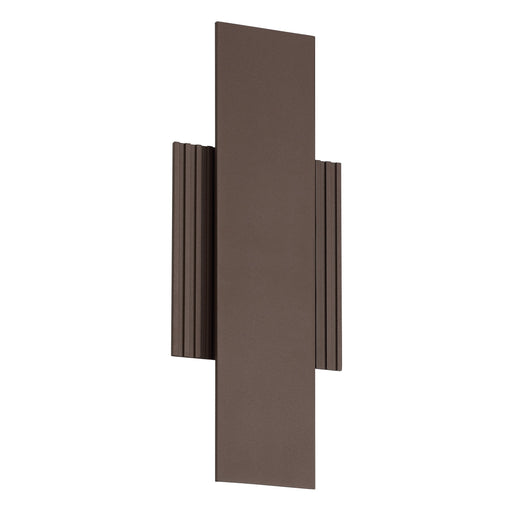Exterior Wall Sconce Thesis 207719A Jacks 15 inch Architectural Bronze 5CCT LED Exterior Wall Sconce THESIS