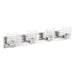 Vanity Light Thesis 207673A Dryden 32 inch 4 light Polished Nickel Vanity Light with Clear Ribbed Glass Shades THESIS