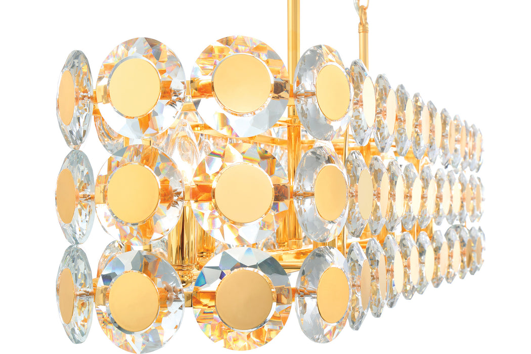 Eurofase 44287-020 Perrene 40" Gold Chandelier