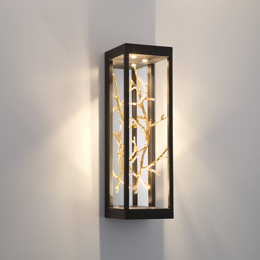 Eurofase 45699-016 Aerie 20" Gold-Black Mix LED Outdoor Wall Light