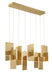 Eurofase 38044-014 Coburg 42" Brushed Gold LED Chandelier