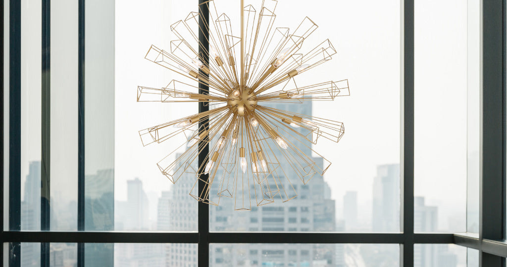 Eurofase 43864-024 Dendelio 40" Matte Gold Chandelier