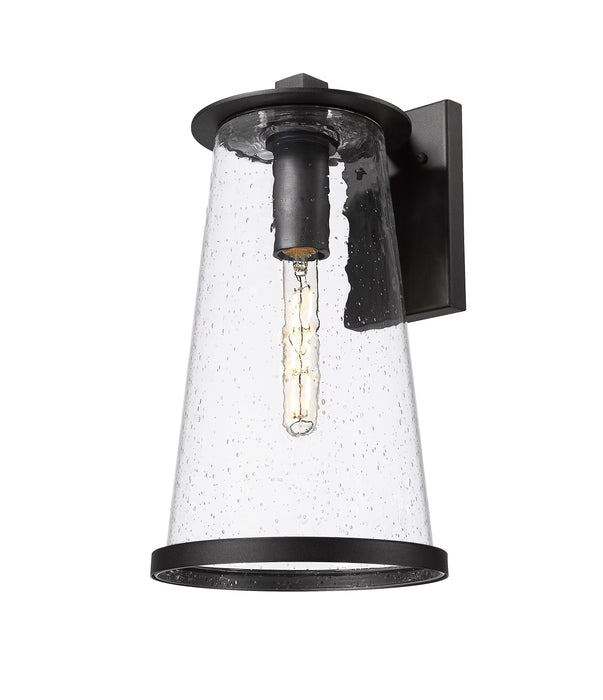 Outdoor Wall Light Z-Lite 5004B-BK Sand Black Bar Harbor 1 Light Outdoor Wall Light Z-Lite