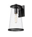 Outdoor Wall Light Z-Lite 5004B-BK Sand Black Bar Harbor 1 Light Outdoor Wall Light Z-Lite