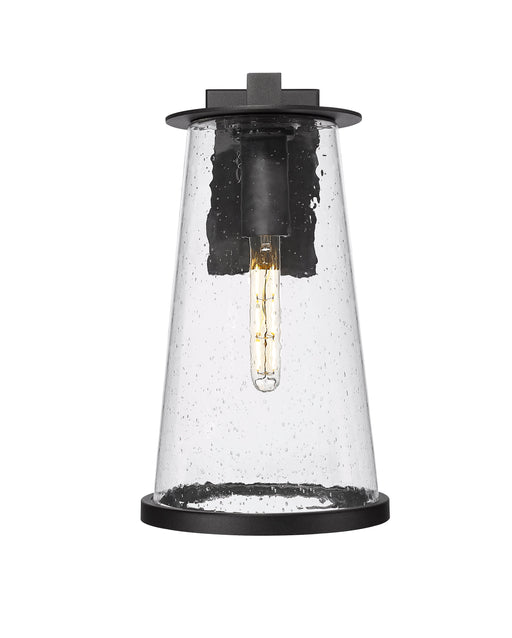Outdoor Wall Light Z-Lite 5004B-BK Sand Black Bar Harbor 1 Light Outdoor Wall Light Z-Lite