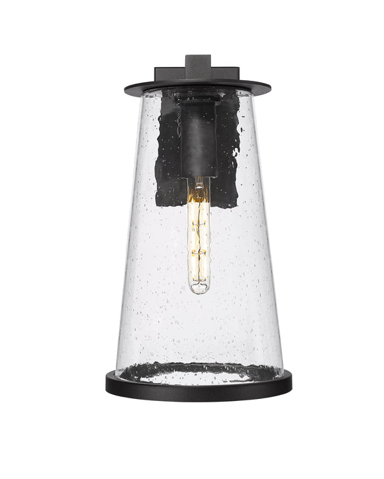 Outdoor Wall Light Z-Lite 5004B-BK Sand Black Bar Harbor 1 Light Outdoor Wall Light Z-Lite