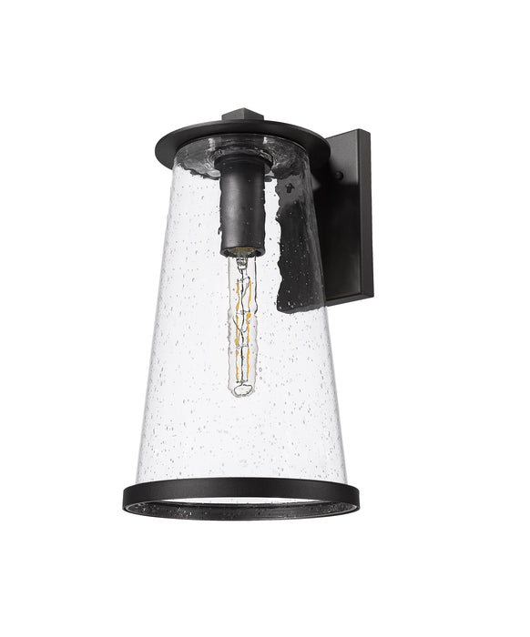 Outdoor Wall Light Z-Lite 5004B-BK Sand Black Bar Harbor 1 Light Outdoor Wall Light Z-Lite