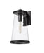 Outdoor Wall Light Z-Lite 5004B-BK Sand Black Bar Harbor 1 Light Outdoor Wall Light Z-Lite