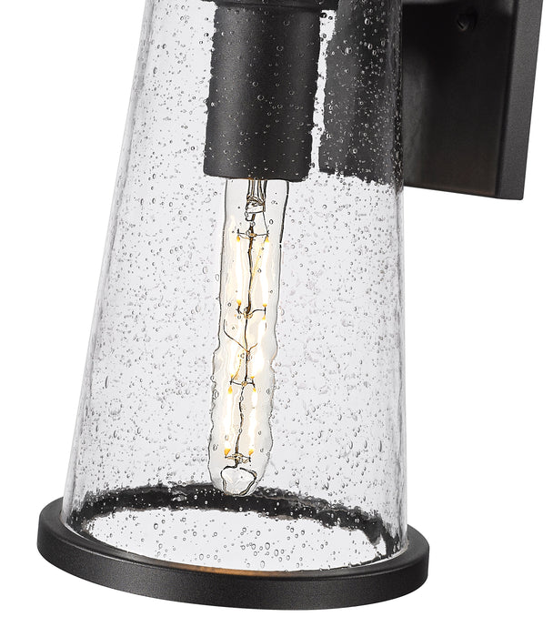 Outdoor Wall Light Z-Lite 5004M-BK Sand Black Bar Harbor 1 Light Outdoor Wall Light Z-Lite