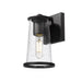 Outdoor Wall Light Z-Lite 5004S-BK Sand Black Bar Harbor 1 Light Outdoor Wall Light Z-Lite