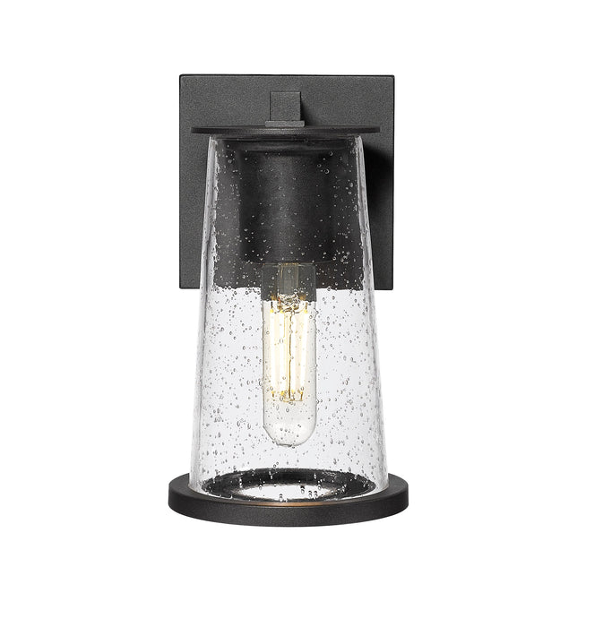 Outdoor Wall Light Z-Lite 5004S-BK Sand Black Bar Harbor 1 Light Outdoor Wall Light Z-Lite