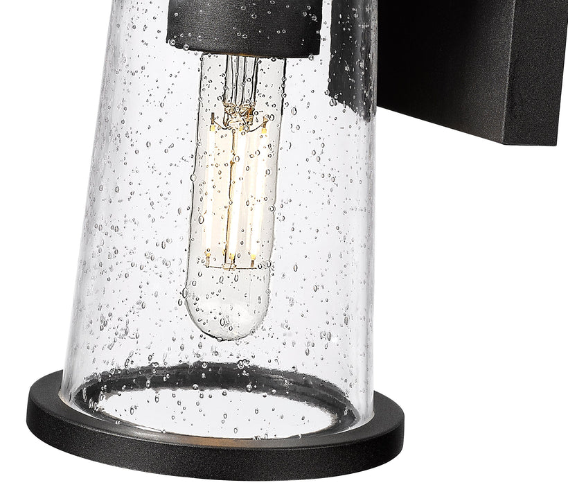 Outdoor Wall Light Z-Lite 5004S-BK Sand Black Bar Harbor 1 Light Outdoor Wall Light Z-Lite