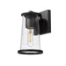 Outdoor Wall Light Z-Lite 5004S-BK Sand Black Bar Harbor 1 Light Outdoor Wall Light Z-Lite