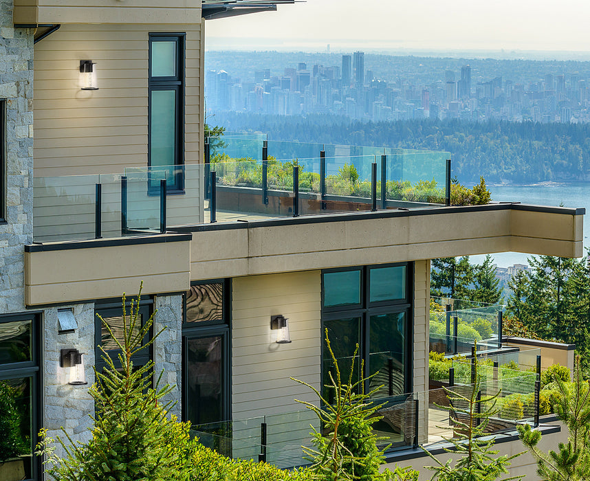 Outdoor Wall Light Z-Lite 5004S-BK Sand Black Bar Harbor 1 Light Outdoor Wall Light Z-Lite