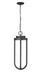 Outdoor Chain Mount Ceiling Fixture Z-Lite 5005CHB-BK-LED Sand Black Leland 1 Light Outdoor Chain Mount Ceiling Fixture Z-Lite