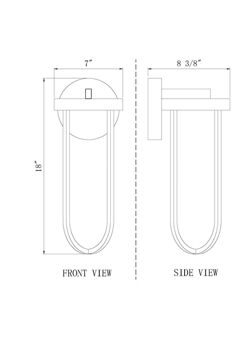 Outdoor Wall Light Z-Lite 5005M-BK-LED Sand Black Leland 1 Light Outdoor Wall Light Z-Lite