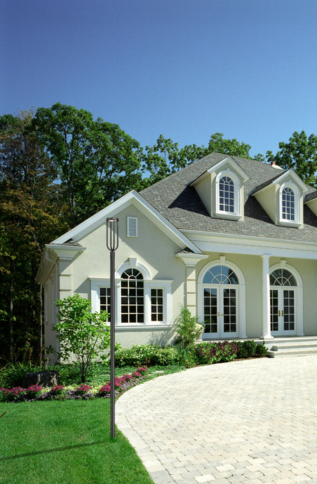 Outdoor Post Mounted Fixture Z-Lite 5005PHB-5009P120-BK Sand Black Leland 1 Light Outdoor Post Mounted Fixture Z-Lite