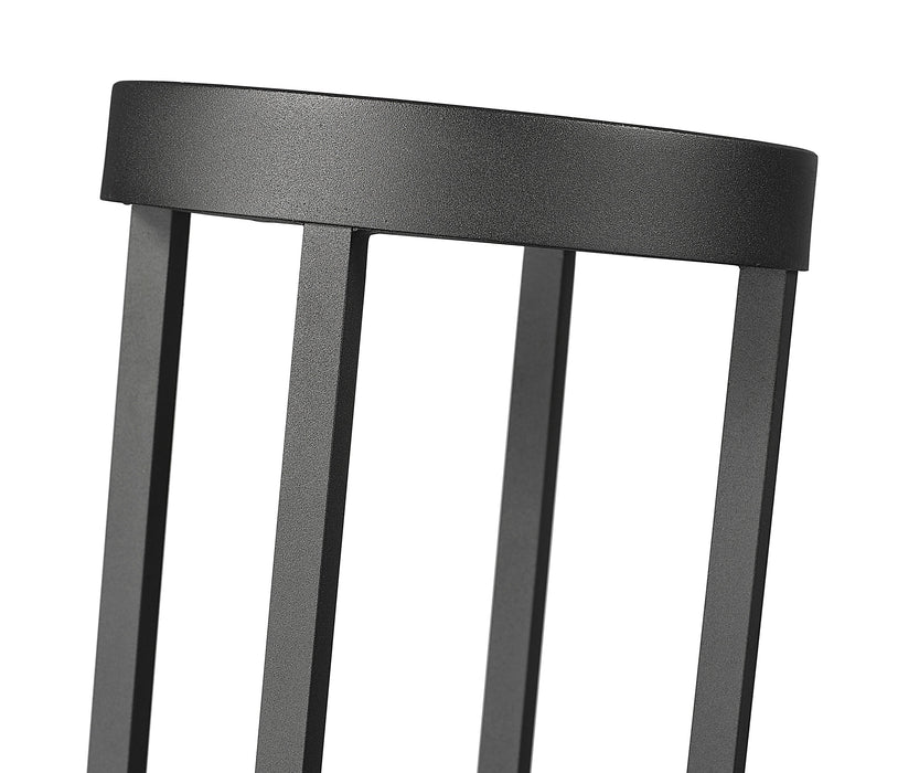 Outdoor Post Mounted Fixture Z-Lite 5005PHB-5012P-BK-LED Sand Black Leland 1 Light Outdoor Post Mounted Fixture Z-Lite