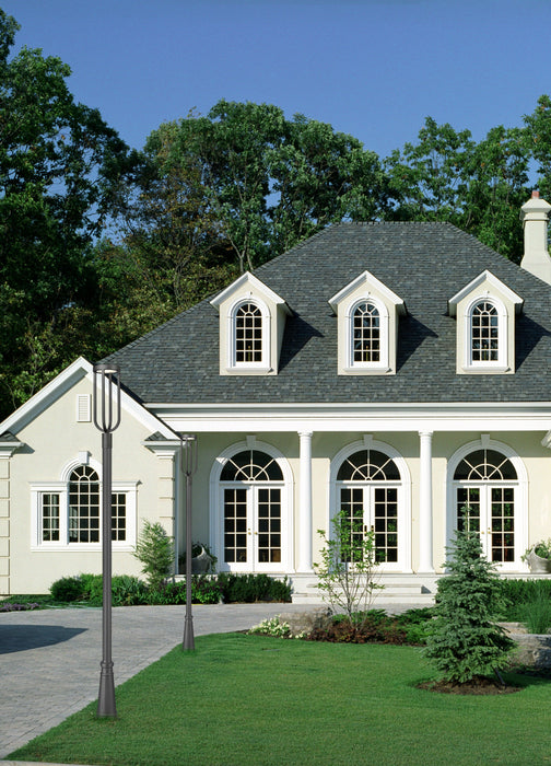 Outdoor Post Mounted Fixture Z-Lite 5005PHB-519P-BK-LED Sand Black Leland 1 Light Outdoor Post Mounted Fixture Z-Lite