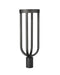 Outdoor Post Mount Fixture Z-Lite 5005PHB-BK-LED Sand Black Leland 1 Light Outdoor Post Mount Fixture Z-Lite