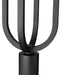 Outdoor Post Mounted Fixture Z-Lite 5005PHM-519P-BK-LED Sand Black Leland 1 Light Outdoor Post Mounted Fixture Z-Lite