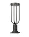 Outdoor Pier Mounted Fixture Z-Lite 5005PHM-533PM-BK-LED Sand Black Leland 1 Light Outdoor Pier Mounted Fixture Z-Lite