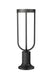 Outdoor Pier Mounted Fixture Z-Lite 5005PHM-553PM-BK-LED Sand Black Leland 1 Light Outdoor Pier Mounted Fixture Z-Lite