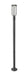 Outdoor Post Mounted Fixture Z-Lite 5005PHM-567P-BK-LED Sand Black Leland 1 Light Outdoor Post Mounted Fixture Z-Lite