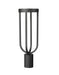 Outdoor Post Mount Fixture Z-Lite 5005PHM-BK-LED Sand Black Leland 1 Light Outdoor Post Mount Fixture Z-Lite