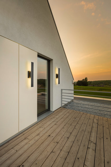 Outdoor Wall Light Z-Lite 5006-24BK-LED Sand Black Stylet 2 Light Outdoor Wall Light Z-Lite