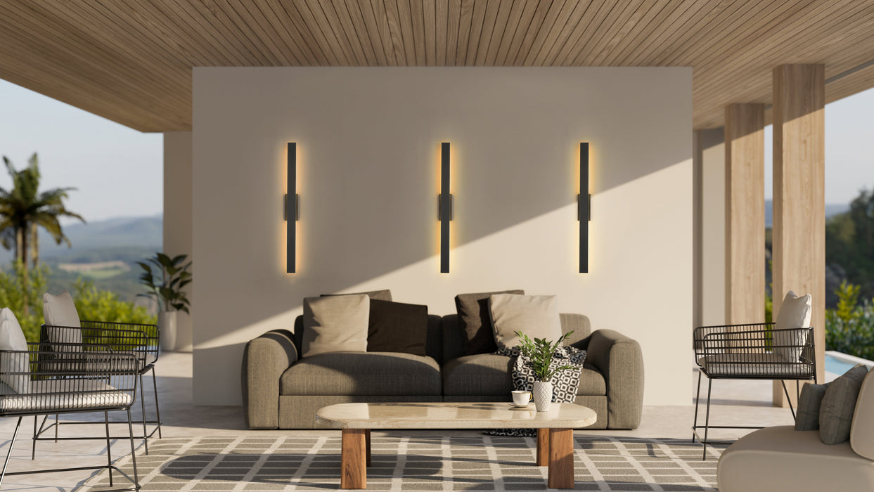 Outdoor Wall Light Z-Lite 5006-48BK-LED Sand Black Stylet 4 Light Outdoor Wall Light Z-Lite