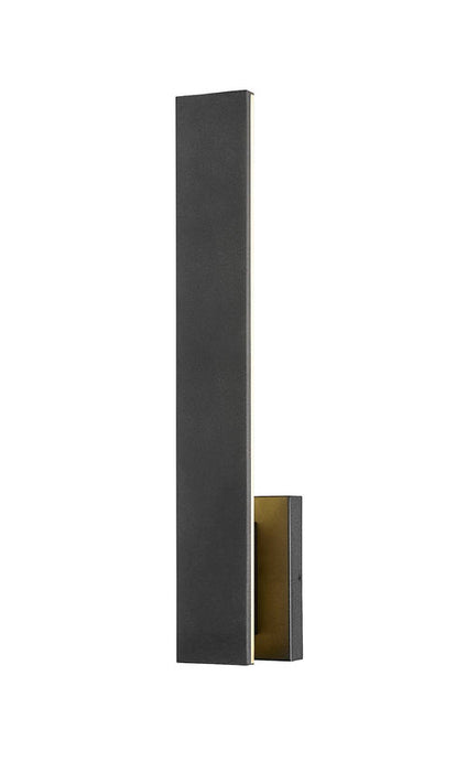 Z-Lite 5007-24BK Stylet LED Outdoor Wall Sconce 24 Inch Sand Black CCT Selectable
