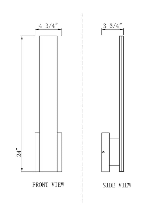 Outdoor Wall Light Z-Lite 5007-24BK-LED Sand Black Stylet 2 Light Outdoor Wall Light Z-Lite