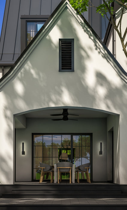 Outdoor Wall Light Z-Lite 5007-24BK-LED Sand Black Stylet 2 Light Outdoor Wall Light Z-Lite