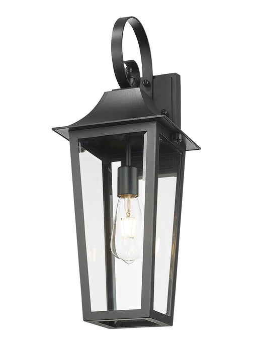 Outdoor Wall Light Z-Lite 5008M-BK Black Gannon 1 Light Outdoor Wall Light Z-Lite