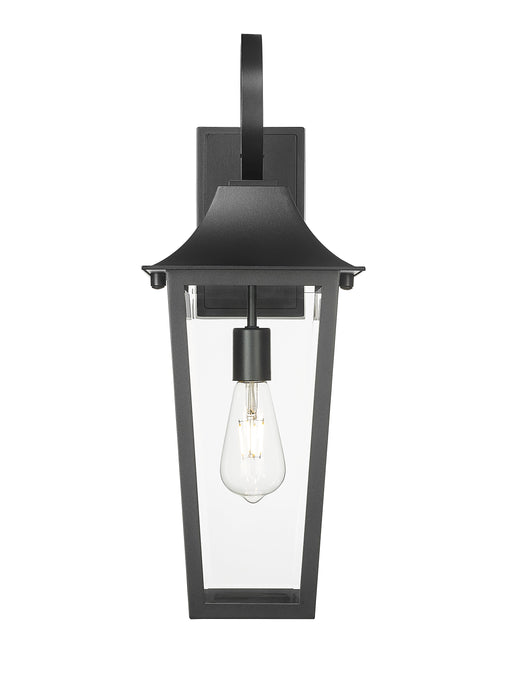 Outdoor Wall Light Z-Lite 5008M-BK Black Gannon 1 Light Outdoor Wall Light Z-Lite