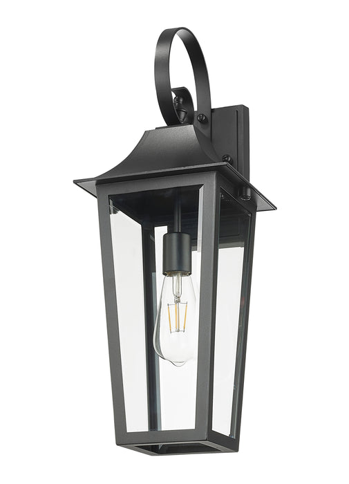 Outdoor Wall Light Z-Lite 5008M-BK Black Gannon 1 Light Outdoor Wall Light Z-Lite