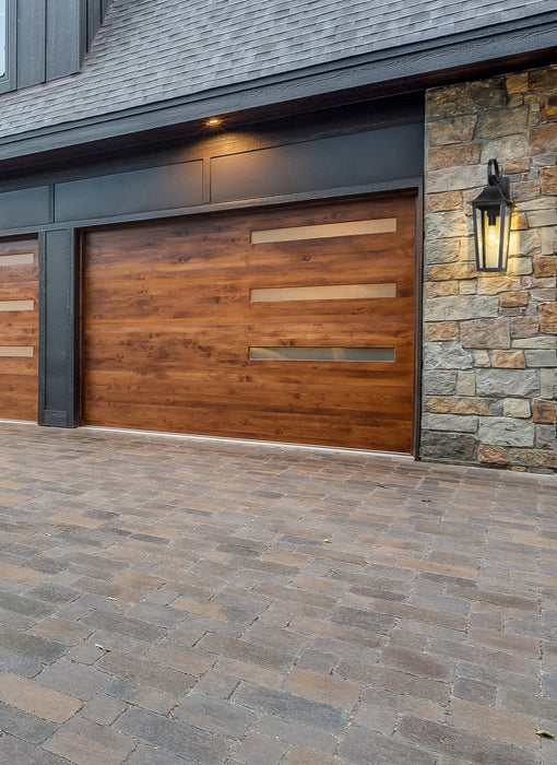 Outdoor Wall Light Z-Lite 5008M-BK Black Gannon 1 Light Outdoor Wall Light Z-Lite