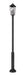 Outdoor Post Mounted Fixture Z-Lite 5008PHBR-5010P-BK Black Gannon 3 Light Outdoor Post Mounted Fixture Z-Lite