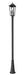 Outdoor Post Mounted Fixture Z-Lite 5008PHBR-5011P-BK Black Gannon 3 Light Outdoor Post Mounted Fixture Z-Lite