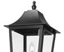 Outdoor Post Mounted Fixture Z-Lite 5008PHBR-5011P-BK Black Gannon 3 Light Outdoor Post Mounted Fixture Z-Lite