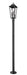 Outdoor Post Mounted Fixture Z-Lite 5008PHBR-5012P-BK Black Gannon 3 Light Outdoor Post Mounted Fixture Z-Lite