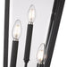 Outdoor Post Mounted Fixture Z-Lite 5008PHBR-5012P-BK Black Gannon 3 Light Outdoor Post Mounted Fixture Z-Lite